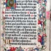 Messkanon mit Initiale und Kelchblütenranke
Missale Carthusiense [Speyer: Peter Drach d. M., 1496] © Klassik Stiftung Weimar