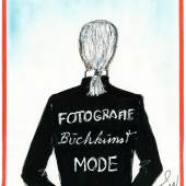 Karl Lagerfeld Zeichnung für die Ausstellung im Museum Folkwang, 2014 KARL LAGERFELD Parallele Gegensätze Fotografie – Buchkunst – Mode Farbstift auf Papier © 2014 Karl Lagerfeld