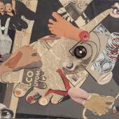  Hans Richter: Nicht Hand noch Fuß (Neither Hand nor Foot), 1955/56  Farbe und Collage auf Holz (mit Türklingel) 41,9 x 46,4 cm Privatsammlung  © Estate Hans Richter 