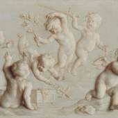 Marten Jozef Geeraerts, Kindergenien mit den Attributen der Schifffahrt und des Handels, um 1780, MHK, Gemäldegalerie Alte Meister