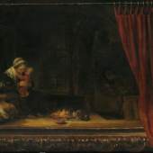 Rembrandt Harmensz. van Rijn, Die Heilige Familie mit dem Vorhang, 1646, MHK, Gemäldegalerie Alte Meister