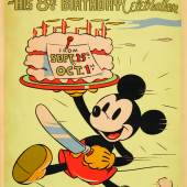 Mickey Mouse in His 8th Birthday Celebration (1936), est. £14,000-22,000