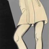 Antonio Lopez, Léger series, 1963, veröffentlicht in The New York Times Magazine, Mixed Media, 70 x 27 cm, © Courtesy of Estate of Antonio Lopez and Juan Ramos and Galerie Bartsch & Chariau