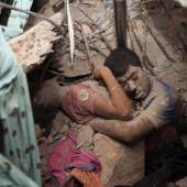 Taslima Akhter, Death of a Thousand Dreams, Rana Plaza a nine-story commercial building at Savar, Dhaka collapsed on 24th April 2013. More than 1134 garment workers died and several hundreds are missing, Savar, Bangladesh, 2013, © Taslima Akhter