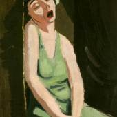 Eingeschlafene Nutte, Karl Kluth, 1923, Öl auf Leinwand, 95,5 x 62,5 cm