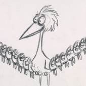 Ralph Eggleston Storyboard, For the Birds, 2000 Pencil © 2012 Disney Enterprises, Inc./Pixar.