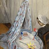 Claude Monet, Jean Monet in seiner Wiege, 1867, National Gallery of Art, Washington, Collection of Mr. and Mrs. Paul Mellon