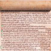 A contemporary copy of the 1225 Magna Carta, reinforcing its definitive status. 