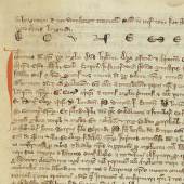 The Black Book of Peterborough. A rare 1215 text, possibly derived from an early draft of Magna Carta left at Peterborough Abbey. 