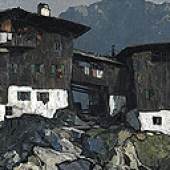 MULLEY, Oskar 1891 - 1949 Bergbauernhof (Rustem) &#8364; 44.100 Öl auf Leinwand 99,6 x 170 cm