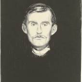 Edvard Munch, Selbstbildnis (mit Totenhand), 1895 Lithographie, Staatsgalerie Stuttgart, © VG Bild-Kunst 2012
