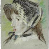 Jeanne Pontillon à la capeline (1884) von Berthe Morisot