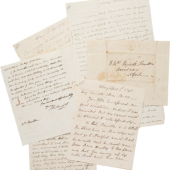 Lot 1036 Philip Schuyler A Group of 34 Autograph Letters Signed ("PH. Schuyler"), 1790–1804, to His Daughter Elizabeth Schuyler Hamilton Estimate $35/50,000 Sold for $125,000