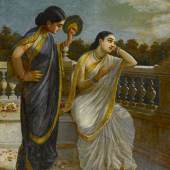  Raja Ravi Varma Untitled (Damayanti) Circa 1890–1900 Oil on Canvas Estimate: 500,000–700,000 USD  
