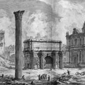 G. B. Piranesi, Vedute di Roma, Arco di Settimo Severo, ca. 1750, MHK, Graphische Sammlung
