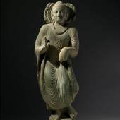 Exhibitor: Marcel Nies Oriental Art  Buddha Dipamkara  Swat Valley, Gandhara 3rd/4th century  Schist, height 162 cm 