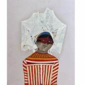 Karl Plattner, "Maske", 1984, 73 x 58 cm, Bild: Galerie Alessandro Casciaro, Karl Plattner, Bildrecht Wien, 2022
