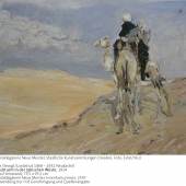 Max Selvogt, Sandsturm in der Lybischen Wüste, 1914, Öl auf Leinwand, Galerie Neue Meister, Staatliche Kunstsammlungen Dresden, Foto: Estel/Klut