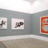 Installationsansicht: Matthias Klos, Tina Ribarits, MIMESIS; Galerie Reinthaler, 2021