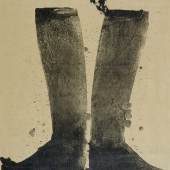 Jim Dine (geb. 1935) Silhouette Black Boots on Brown Paper, 1972 Lithographie, 76,1 x 55,8 cm Städel Museum, Graphische Sammlung, Frankfurt am Main Foto: Städel Museum - ARTOTHEK © VG Bild-Kunst Bonn Erworben 2007 im schweizerischen Kunsthandel aus Mitteln der Heinz und Gisela Friederichs Stiftung