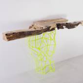 Maximo Reira, Wings of Life Millennial console, wood of millennial olive tree body and branches from trunk, (L) 177cm (W) 60cm (H) 104cm, 2013, photo courtesy of Maximo Riera