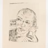 Max Beckmann, »Der Ausrufer (Selbstbildnis)«, 1921 © VG Bild-Kunst, Bonn 2018, Foto: Peter Hinschläger