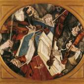 Max Oppenheimer Klingler-Quartett, 1917 
Öl und Tempera auf Leinwand 70 x 80 cm 
Belvedere, Wien © Belvedere Wien 