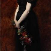 Ottilie W. Roederstein, Miss Mosher oder Sommerneige (Fin d’été), um 1887, Öl auf Leinwand, 201 x 80 cm, Privatbesitz