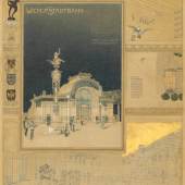 Otto Wagner, Präsentationsblatt zur Stadtbahn, 1898 © Wien Museum