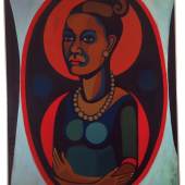  Faith Ringgold, « Early Works #25: Self-Portrait », 1965 Huile sur toile 127 x 101,6 cm Brooklyn Museum; Gift of Elizabeth A. Sackler, 2013.96. Copyright Faith Ringgold / ARS, NY and DACS, London, courtesy ACA Galleries, New York 2022