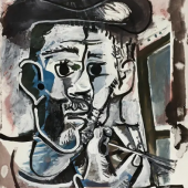 Pablo Picasso, Der Maler bei der Arbeit, 1964, Sprengel Museum Hannover © Succession Picasso / VG Bild-Kunst, Bonn 2023