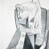 Pablo PicassoSylvette, 1954Öl auf Leinwand81 × 65 cmALBERTINA Wien © Succession Picasso/ Bildrecht, Wien2023