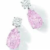 Pair of PS Fancy Pink Diamond and Diamond Earrings, 5.21 5.01 cts 049La_HK0744_fpbtif