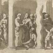 Parmigianino Umkreis | Petrus und Johannes heilen einen Lahmen an der Schönen Pforte des Tempels
CABINET DES ESTAMPES, GENF | (SAMMLUNG GEORG BASELITZ)