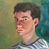 Patrick Angus, Untitled (Self Portrait), 1980s, Acryl auf Leinwand, 42,4 x 47 cm