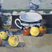 Paul Cézanne Tasse, Glas und Früchte II, um 1877 Sammlung Jan Krugier und Marie-Anne Krugier-Poniatowski, Genf