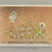 Paul Klee, Postkarte zur Ausstellung Die heitere Seite, 1923,48, Farblithografie, 9,9 x 14,4 cm, E.W.K., Bern © VG Bild-Kunst, Bonn 2010 