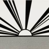  Roy Lichtenstein „Landscape 4“ 1967, Seidensiebdruck in Schwarz, 28 x 45,4 cm, Auflage 100, signiert datiert nummeriert, Galerie Rhomberg, Innsbruck-AT