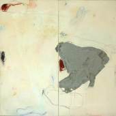 Ernst Wolf (*1948): Fragment (1992) Acryl und Pastell auf Leinwand (85,5 × 85,0 × 4,7 cm) Objektnr. 18690 ·