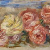 Pierre-Auguste Renoir                                                           Rosen                                                                                                                                          Öl auf Leinwand, um 1915                                                                                                                                                                                      20 x 34 cm / 7.8 x 13.3 inches                                         