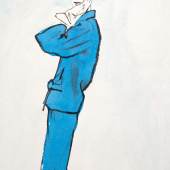 Pierre Mourgue (1890 - 1969) Jacques Griffe 1958 Ink & watercolour on paper 15 x 11 3/4 in. • 381 x 298 mm Signed 21 1/4 x 17 3/8 in. • 54 x 44 cm, Gray M.C.A