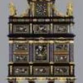 Grossherzogliche Werkstatt (Galleria dei Lavori) Florenz und Baccio Cappelli sowie Girolamo Ticciati (Bronzefiguren)  
  Kabinettschrank aus Pietra Dura, Ebenholz und vergoldeter Bronze - Badminton Cabinet, 1720/1732 