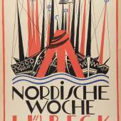 Alfred Mahlau, Plakat Nordische Woche 1921, © die LÜBECKER MUSE