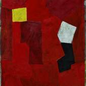 Serge Poliakoff (Moskau 1900-1969 Paris) Composition à dominant rouge Mischtechnik auf Papier auf Leinwand, 1965 64 x 50 cm Signiert Angeboten von Galerie Koch