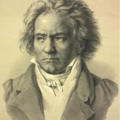 Ludwig van Beethoven; Lithografie nach einer Zeichnung von August von Kloeber; 1841 © Österreichische Nationalbibliothek