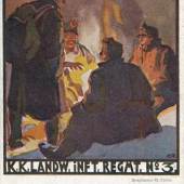 Postkarte des k.k. Schützenregiments Nr. 3  für den Witwen und Waisenfond des Regiments, 1917, GrazMuseum