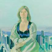Maria Lassnig, Blick auf New York aus dem Atelier der Künstlerin, 1976 Öl auf Leinwand; gerahmt, 110 x 124 cm Schätzpreis: 120.000 – 240.000 €