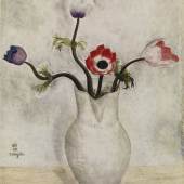 TSUGUHARU FOUJITA Edogama (Tokyo) 1886-1968 Zürich     Stillleben mit Blumen     Entstanden um 1918. Unten links signiert "Foujita". Öl auf Lwd., 33 x 24 cm     Schätzung: CHF 80’000/120'000 bzw. EUR 66‘650/100‘000
