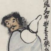 Lb.-Nr. 351 175 Qi Baishi (1864-1957) Der Unsterbliche Li Tieguai mit Kürbisflasche Tusche und Farben auf Papier, 133 x 33 cm Schätzpreis: € 80.000 – 100.000,-