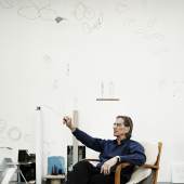 Markus Raetz in seinem Atelier in Bern, 2011 © Alexander Jaquemet